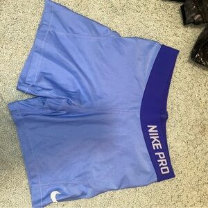 Nike Blue and Purple Athletic Shorts